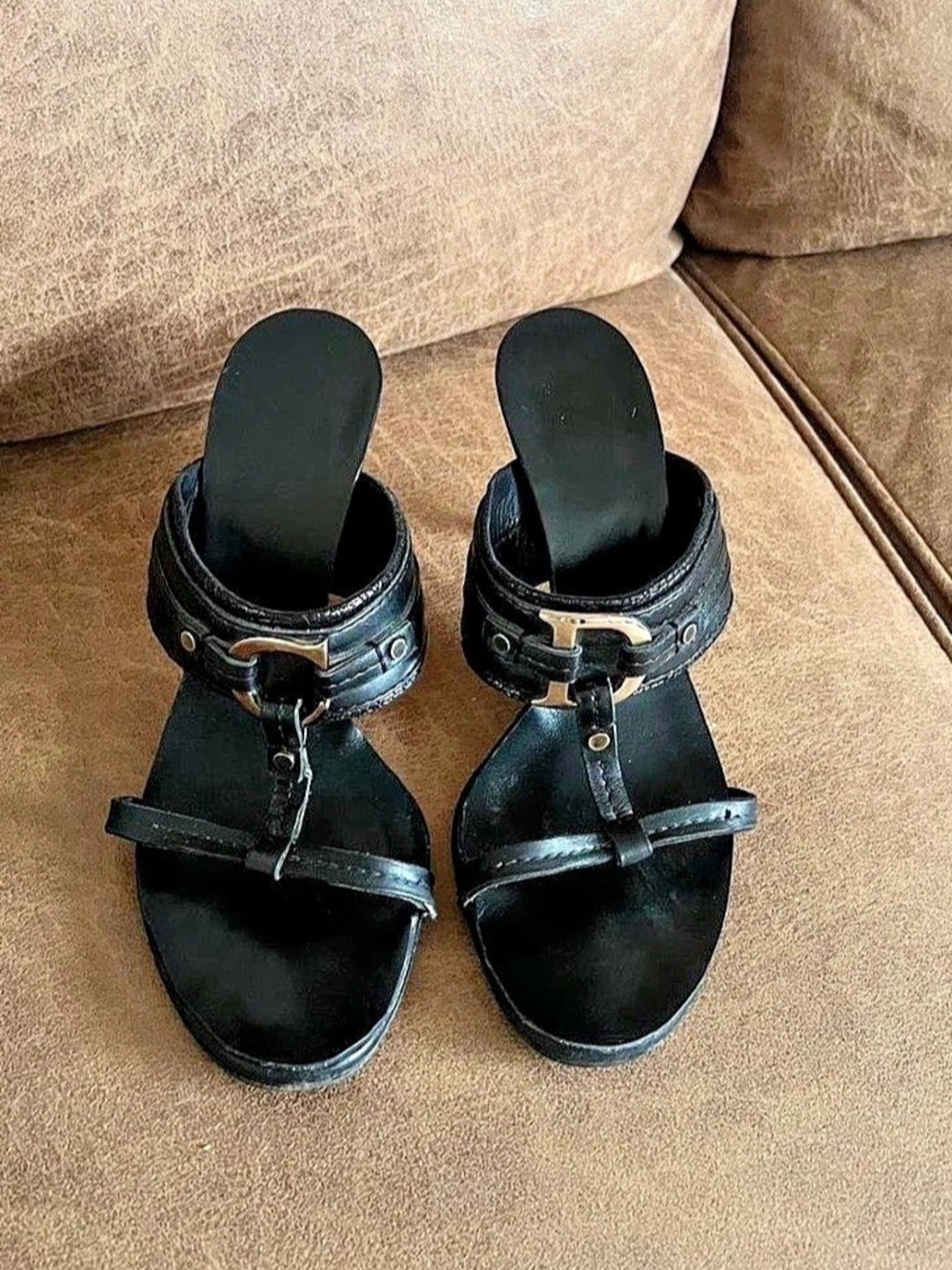 Christian Dior Logo Black Heels